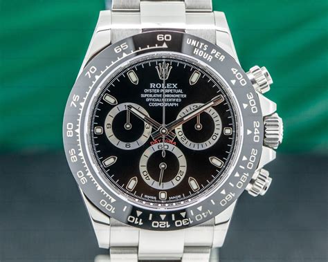 rolex daytona black bezel.